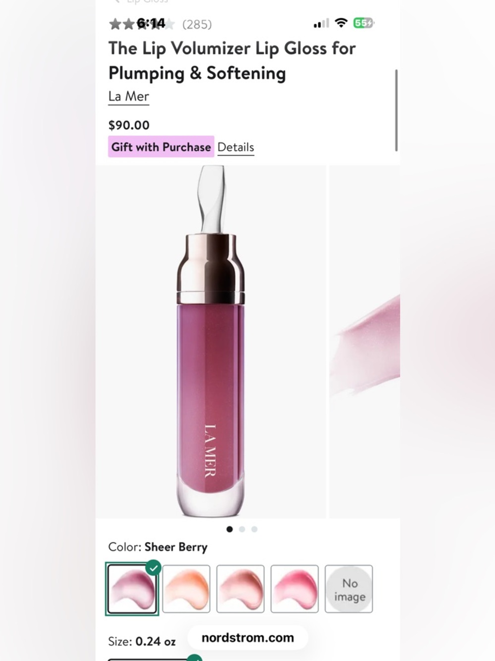 La Mer Lip Volumizer— Sheer Berry